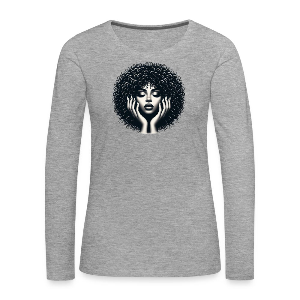 T-shirt manches longues - gris chiné