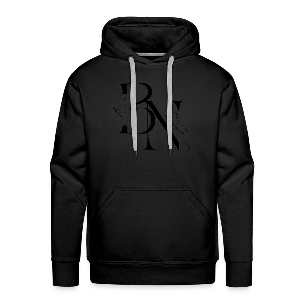 Sweat-shirt à capuche Premium pour hommes - noir
