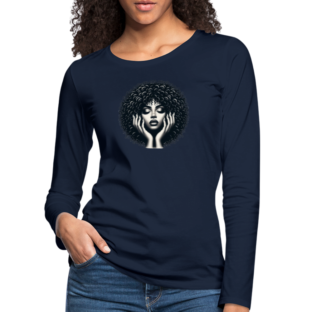 T-shirt manches longues - bleu marine