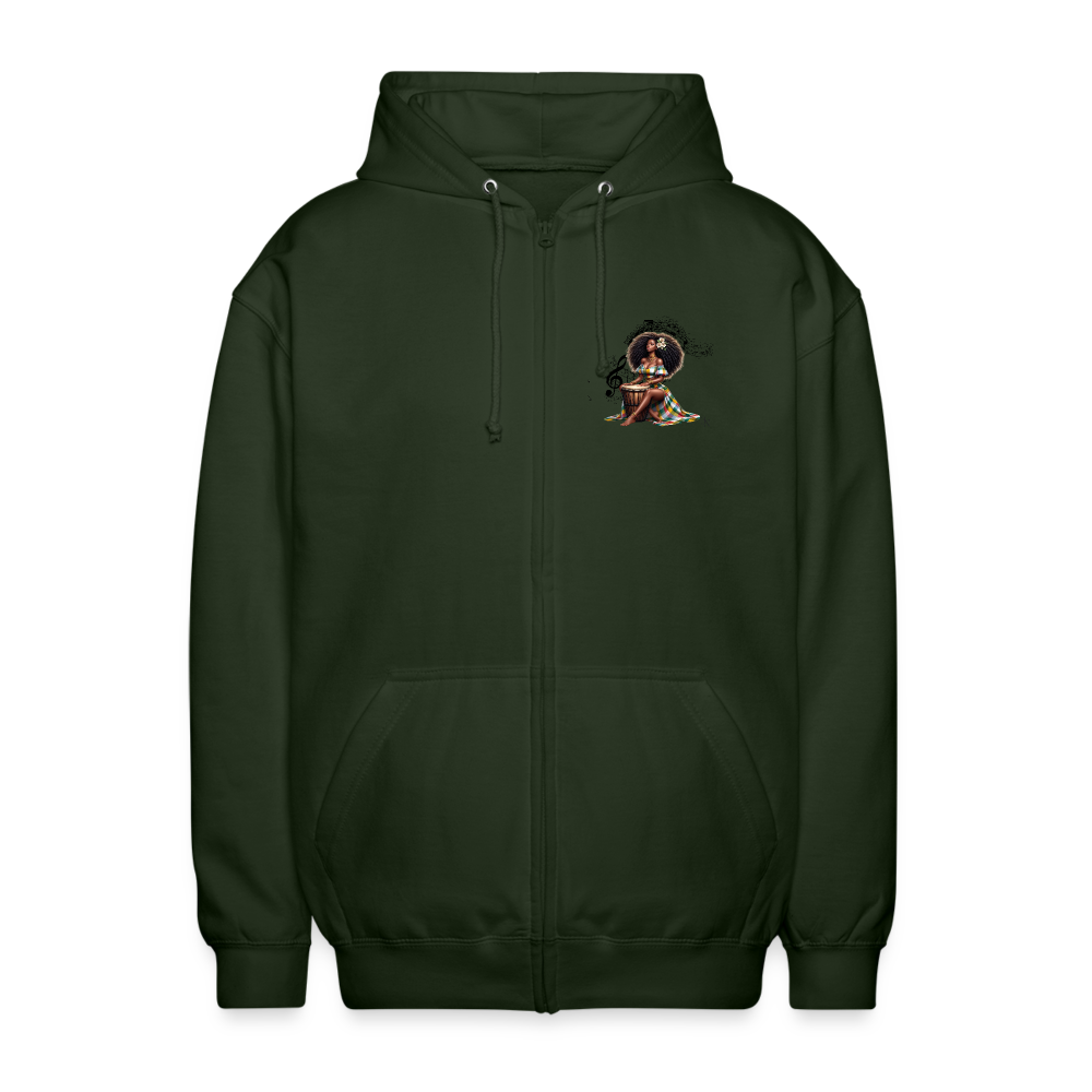 Veste à capuche zippé Blacknifik - vert forêt