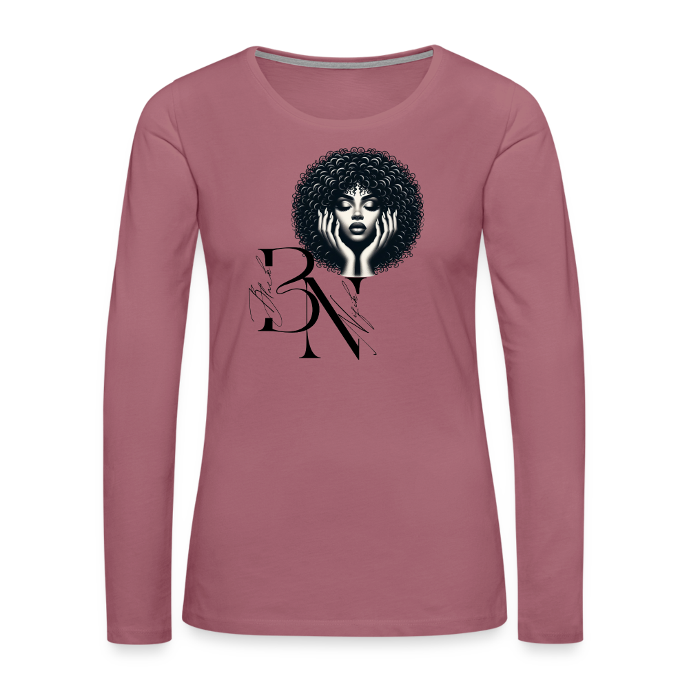 T-shirt manches longues - mauve