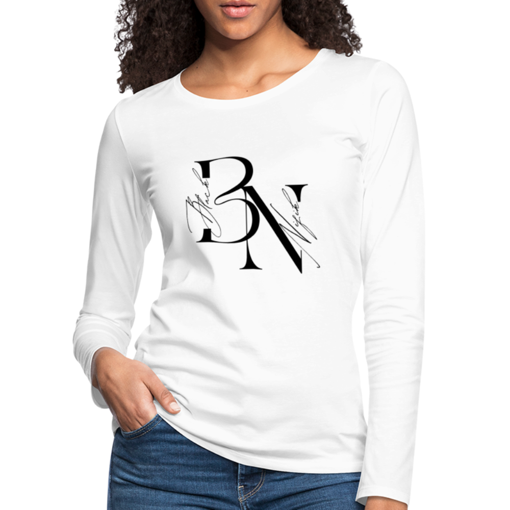 T-shirt manches longues Premium Femme - blanc