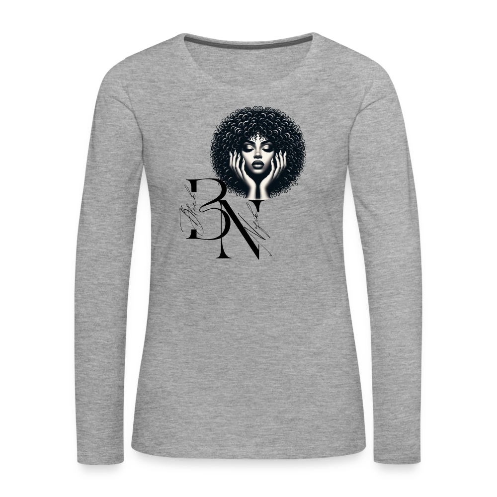 T-shirt manches longues - gris chiné