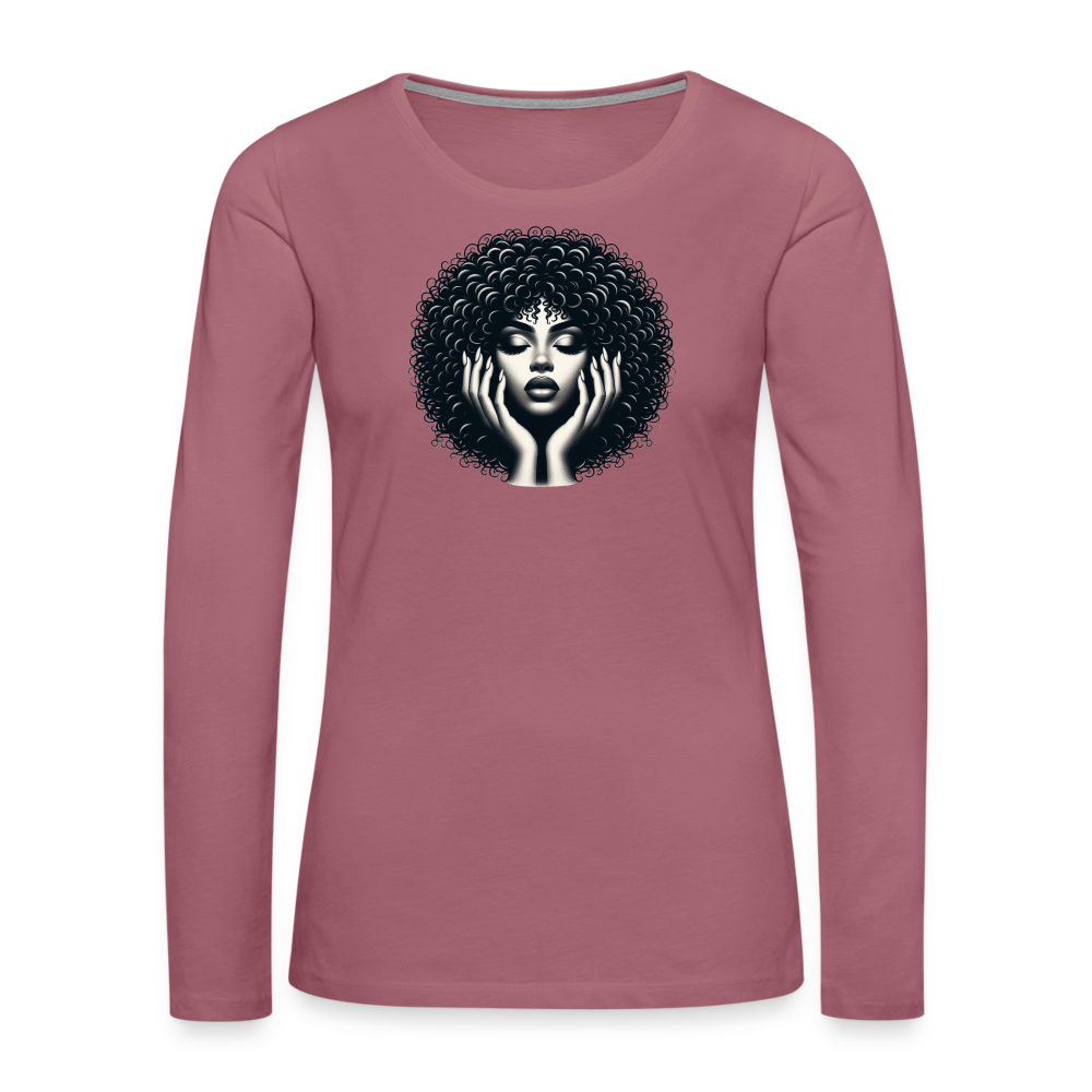 T-shirt manches longues - mauve