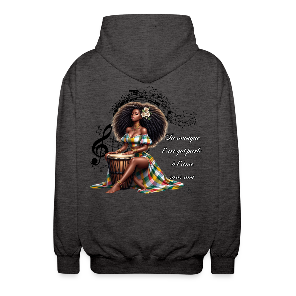 Veste à capuche zippé Blacknifik - charbon