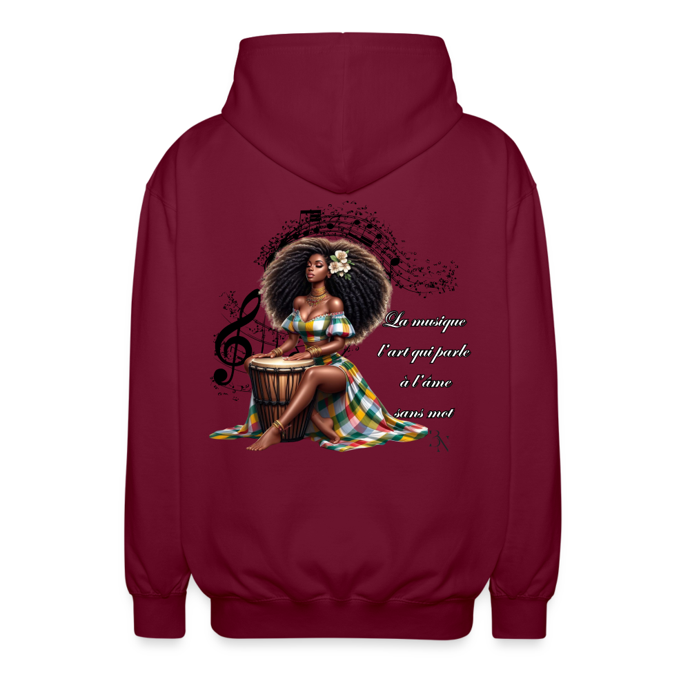 Veste à capuche zippé Blacknifik - bordeaux