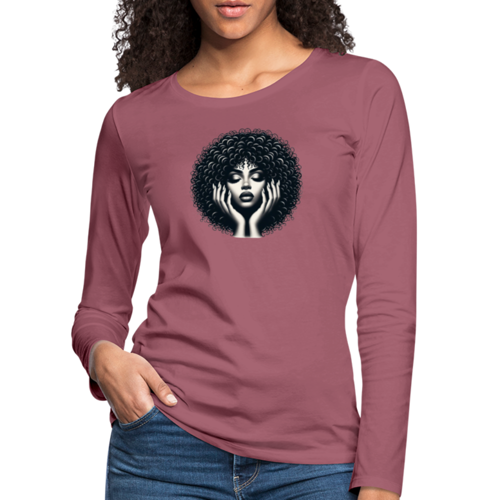 T-shirt manches longues - mauve