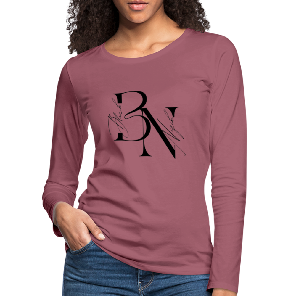 T-shirt manches longues Premium Femme - mauve