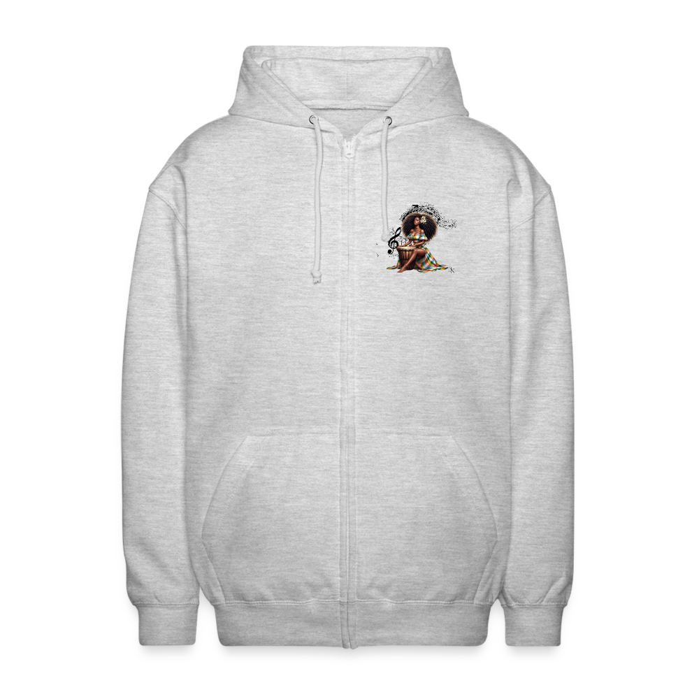 Veste à capuche zippé Blacknifik - gris clair chiné