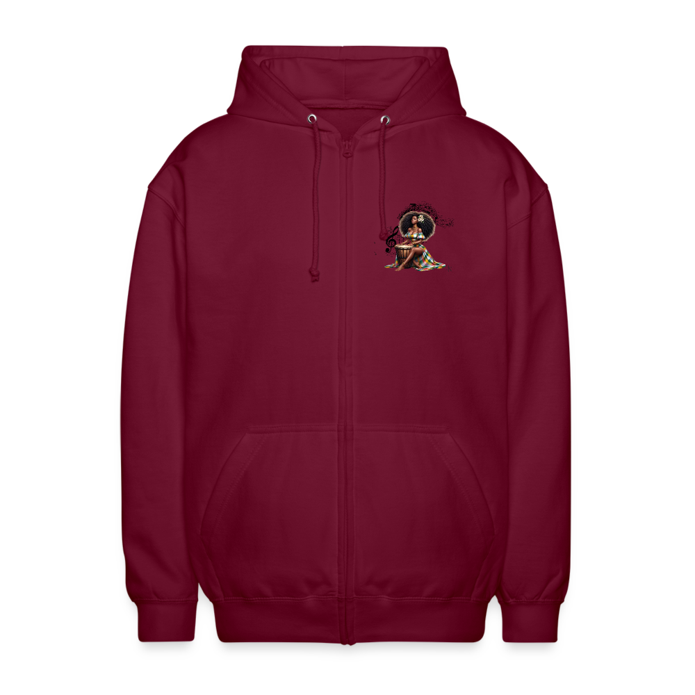 Veste à capuche zippé Blacknifik - bordeaux