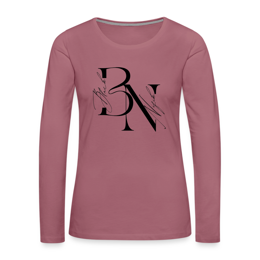 T-shirt manches longues Premium Femme - mauve