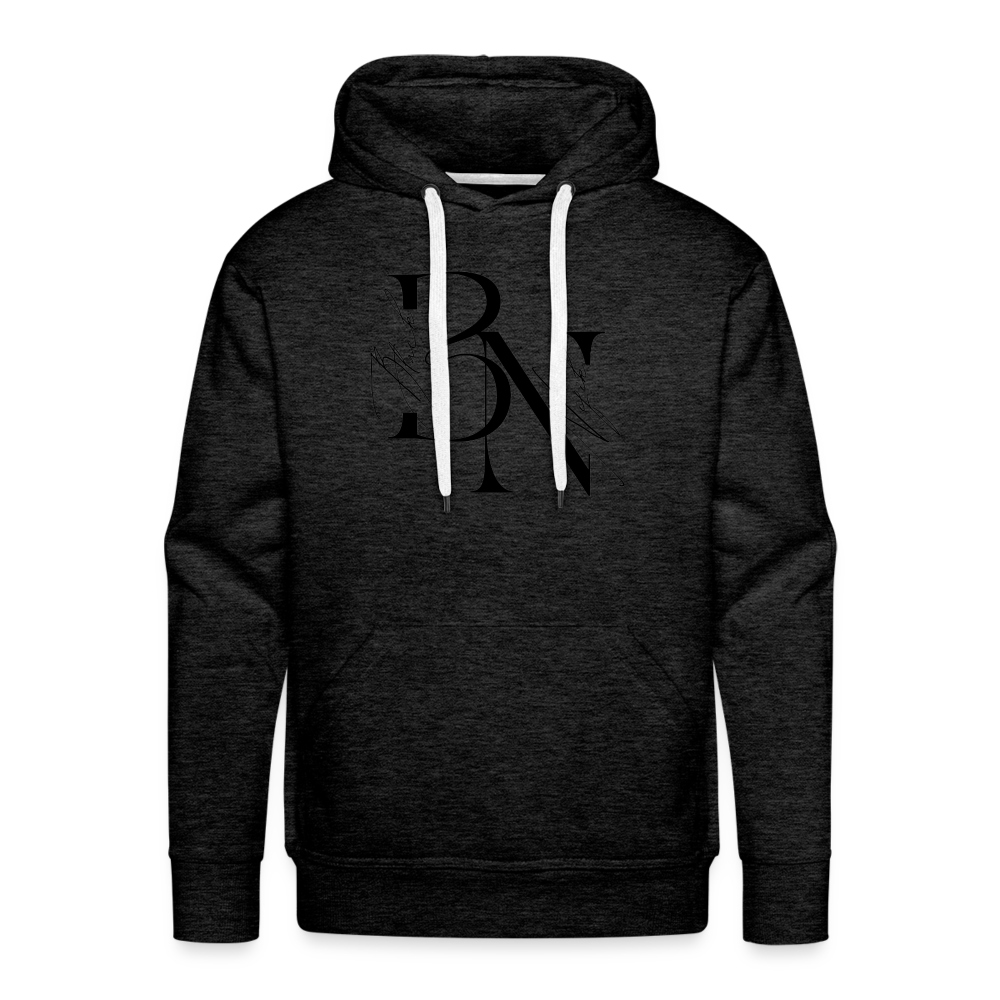 Sweat-shirt à capuche Premium pour hommes - charbon
