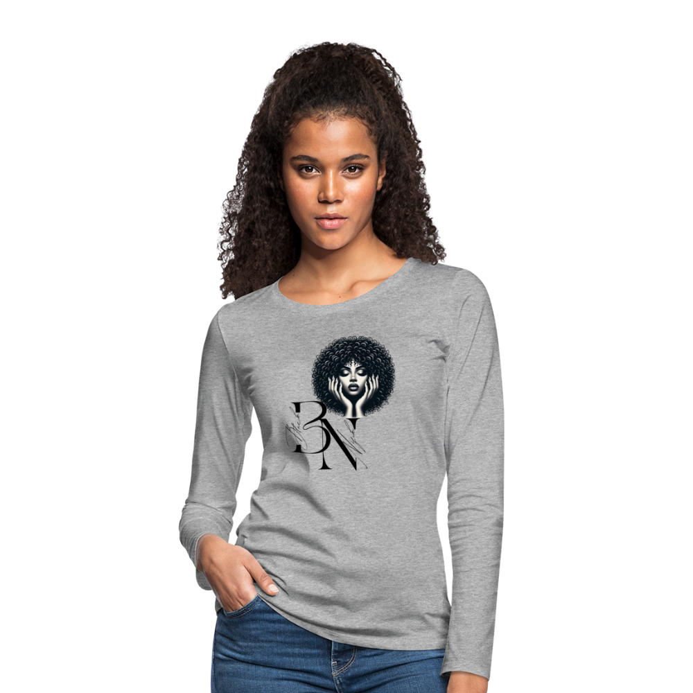 T-shirt manches longues - gris chiné