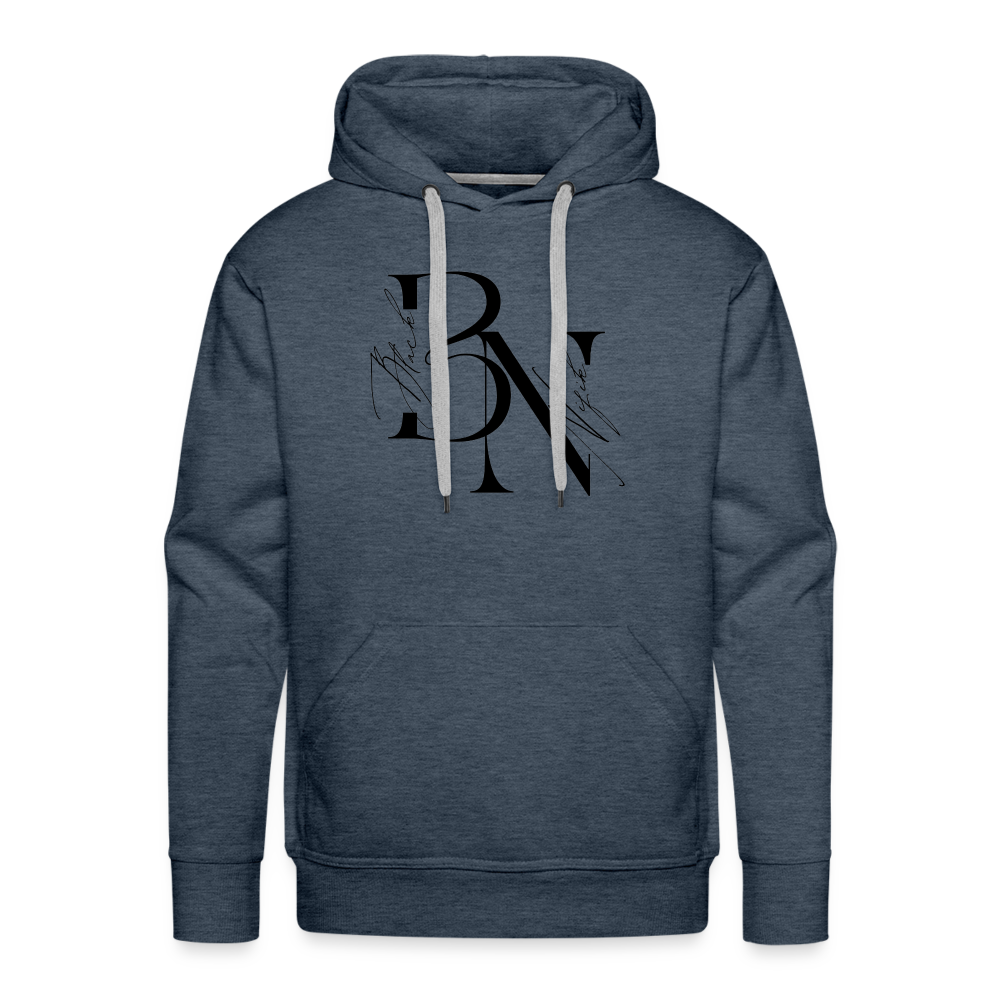 Sweat-shirt à capuche Premium pour hommes - bleu jeans
