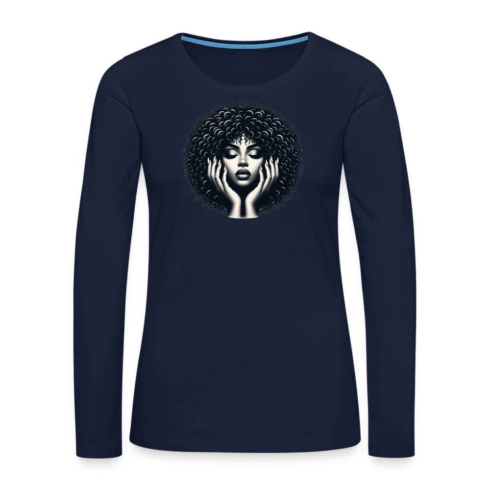 T-shirt manches longues - bleu marine