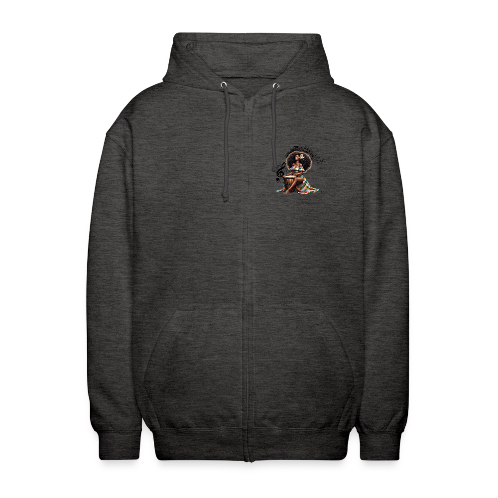 Veste à capuche zippé Blacknifik - charbon