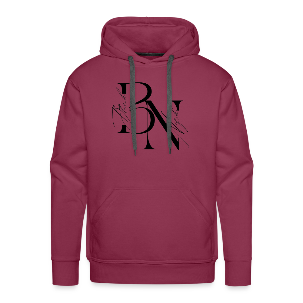 Sweat-shirt à capuche Premium pour hommes - bordeaux