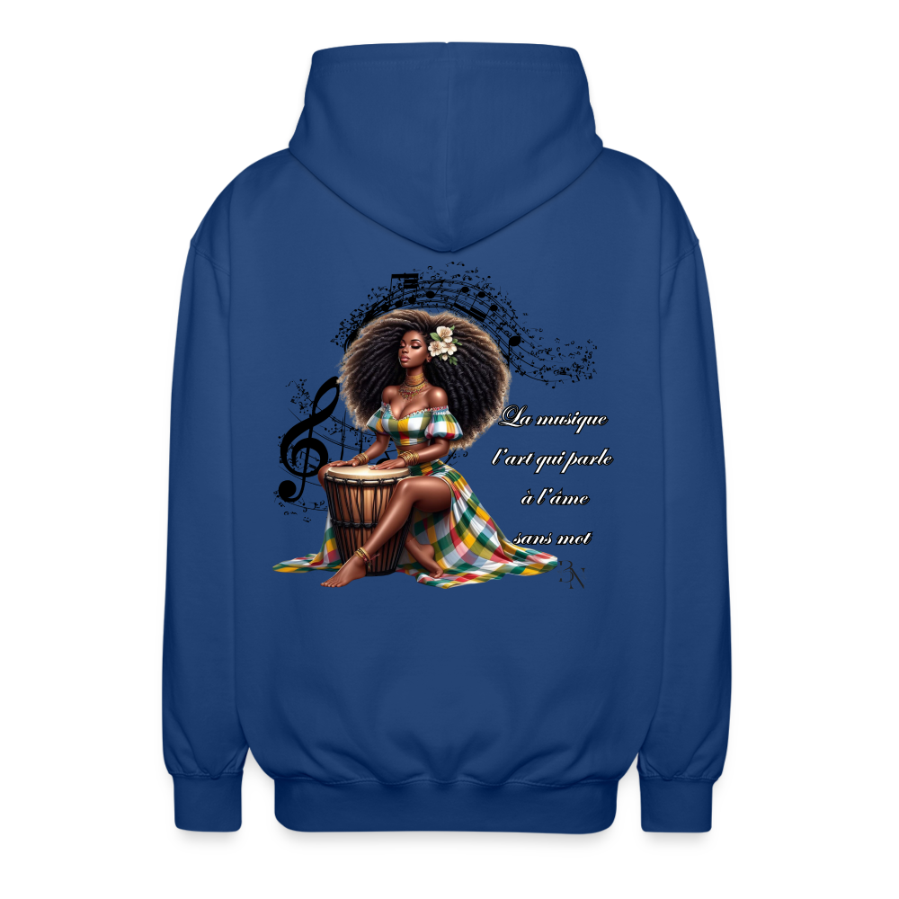Veste à capuche zippé Blacknifik - bleu royal