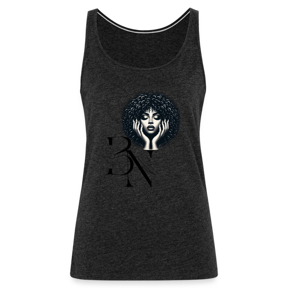 Débardeur Premium Femme - charbon
