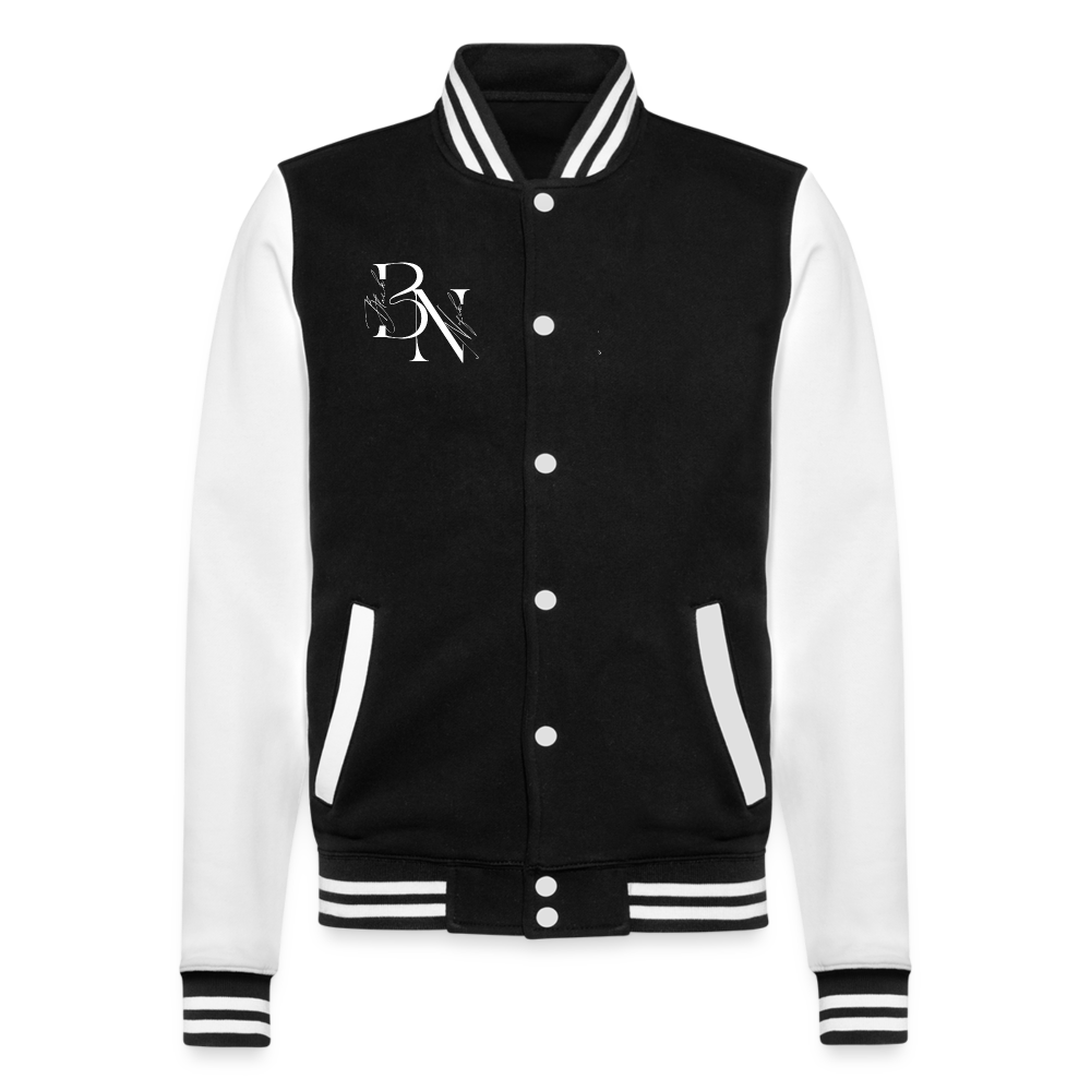 Veste Teddy - noir/blanc