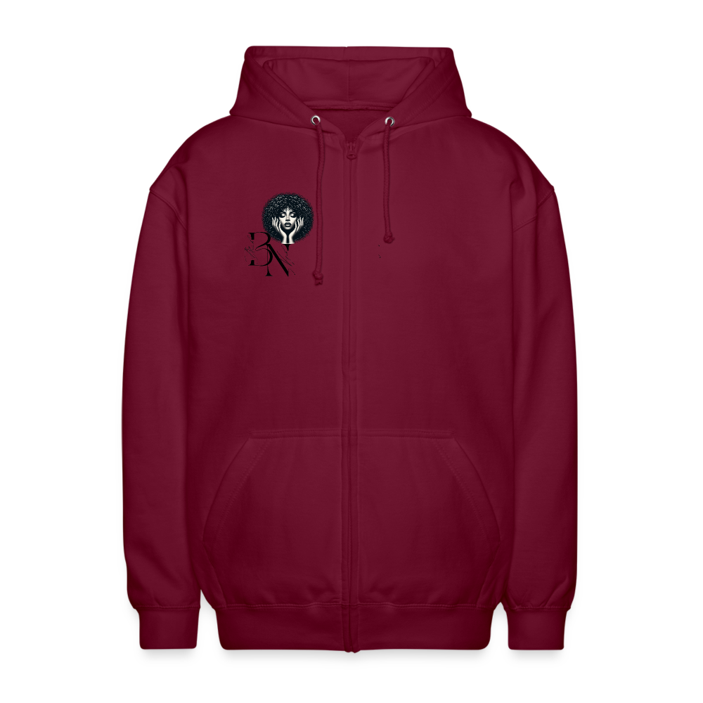 Veste à capuche unisexe - bordeaux