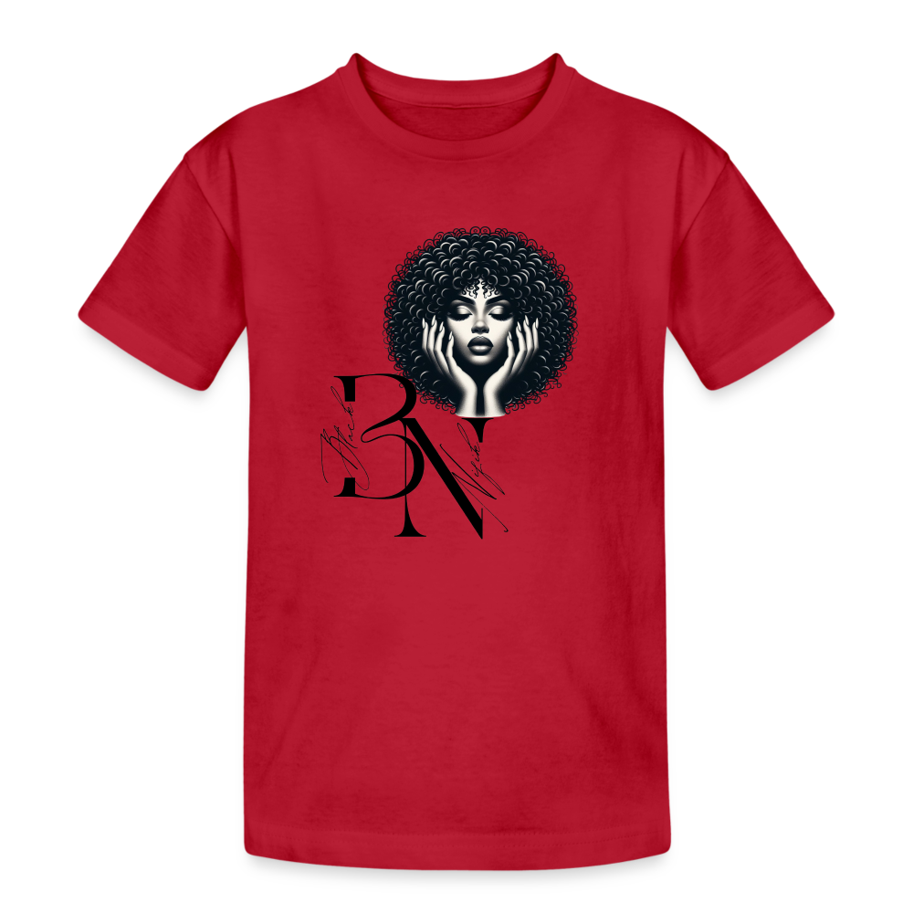T-shirt coton épais enfant - lie de vin