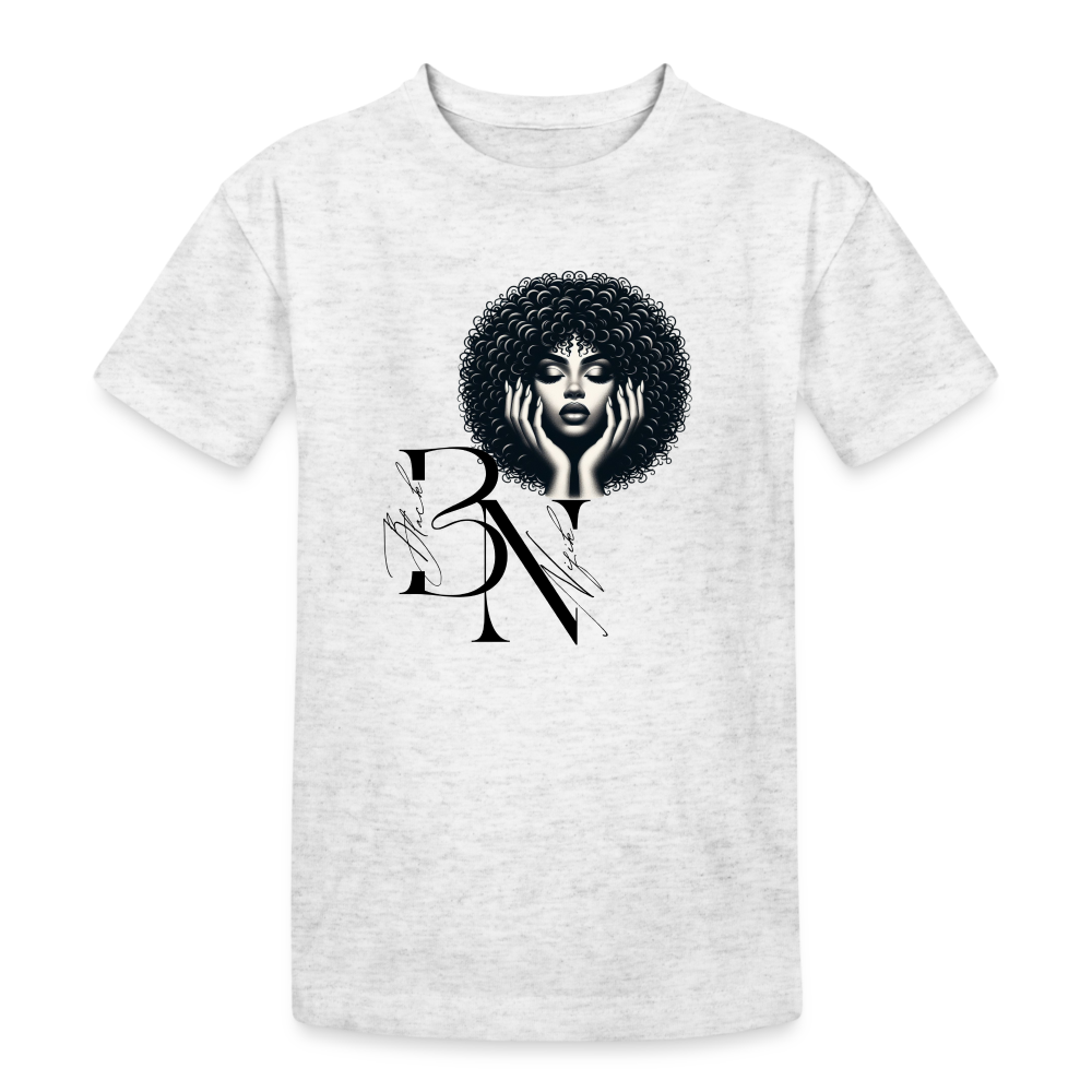 T-shirt coton épais enfant - blanc chiné