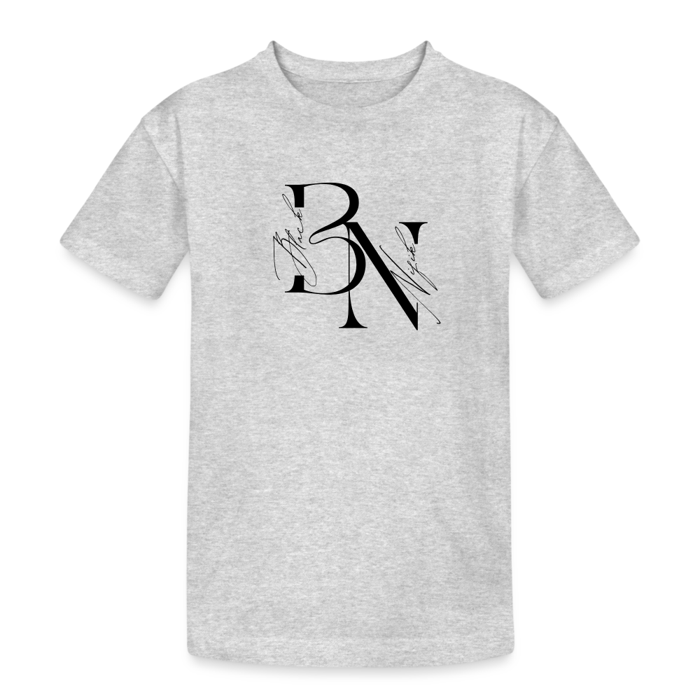 T-shirt coton épais enfant - gris chiné