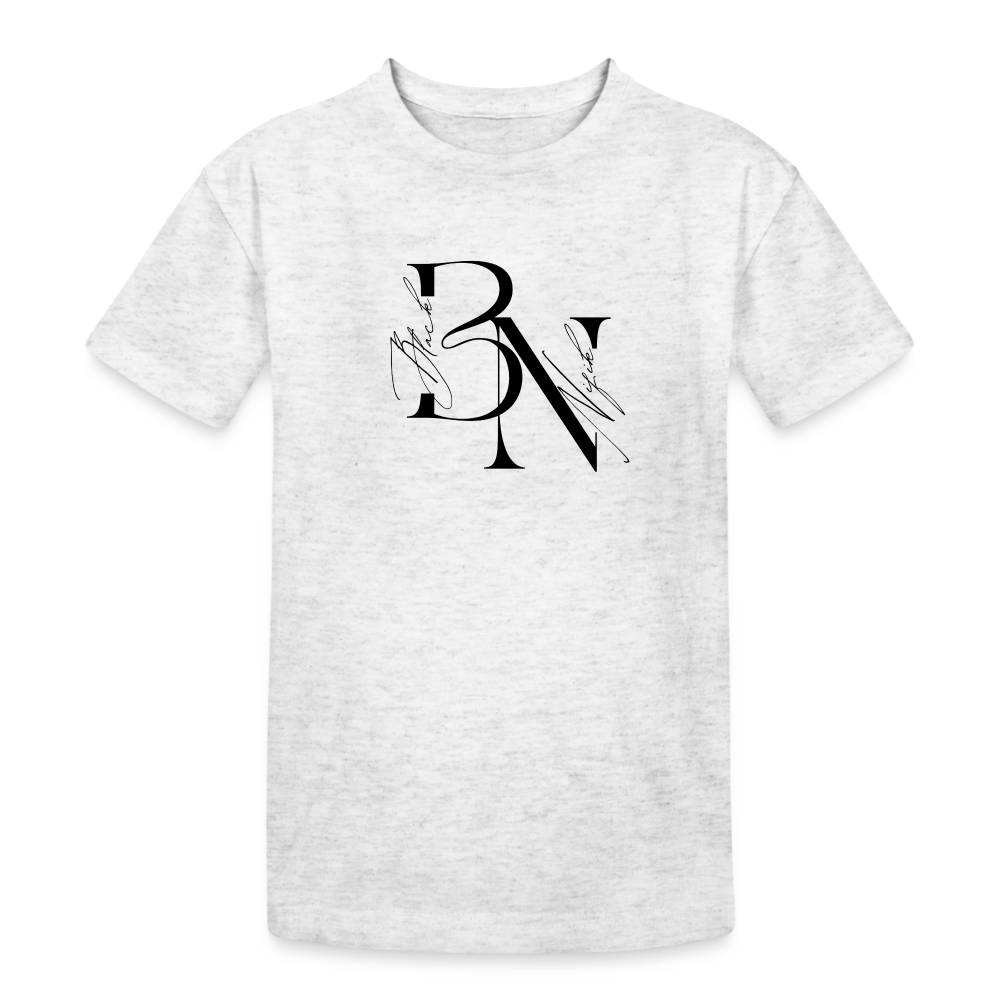 T-shirt coton épais enfant - blanc chiné