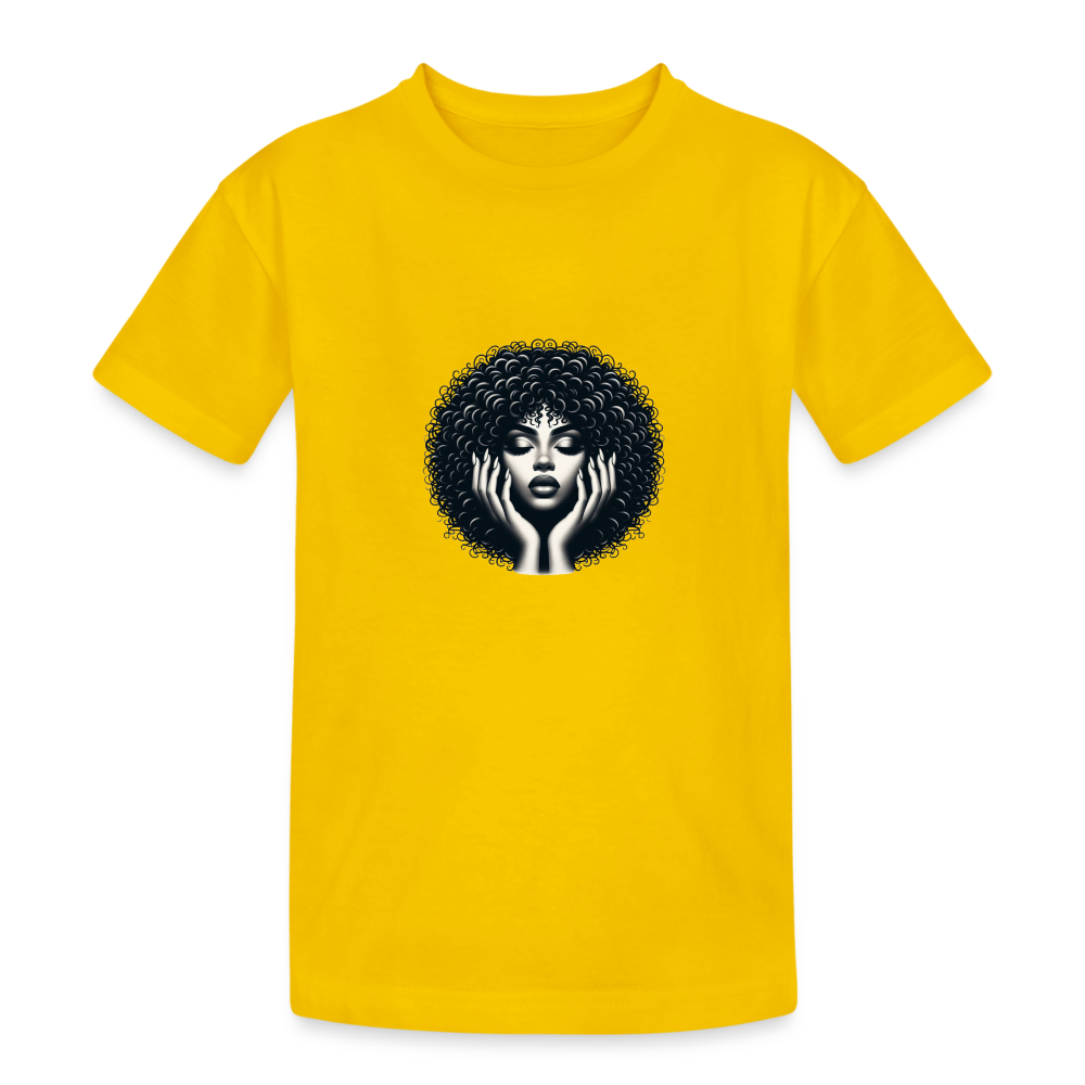 T-shirt coton épais enfant - jaune d'œuf