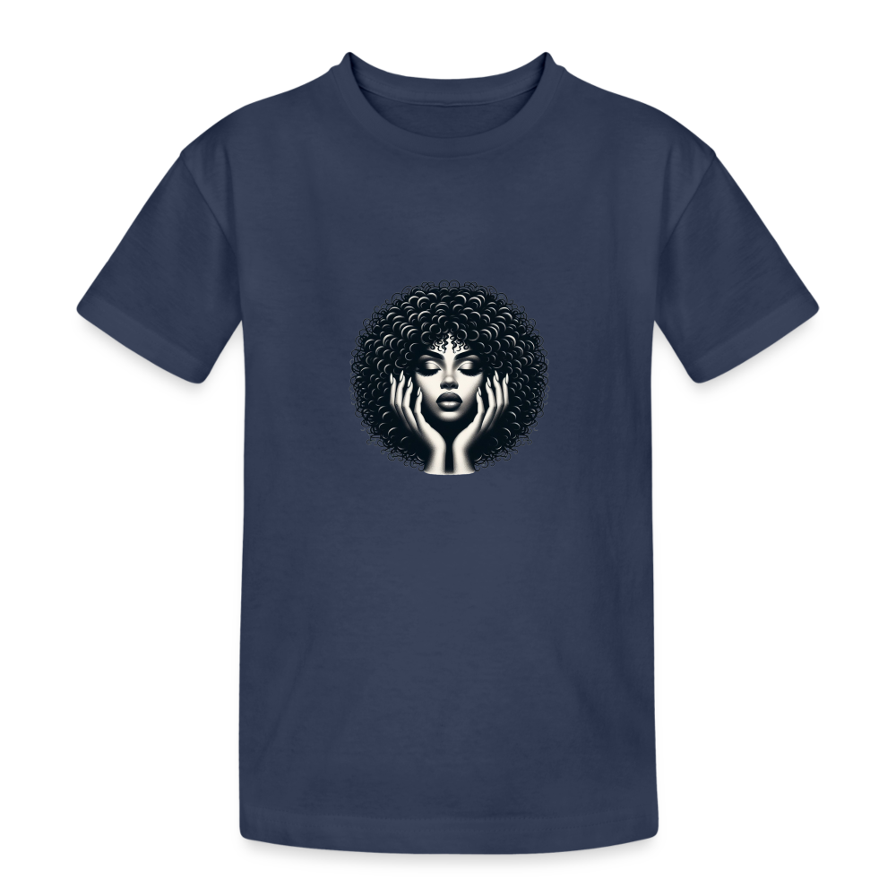 T-shirt coton épais enfant - bleu marine
