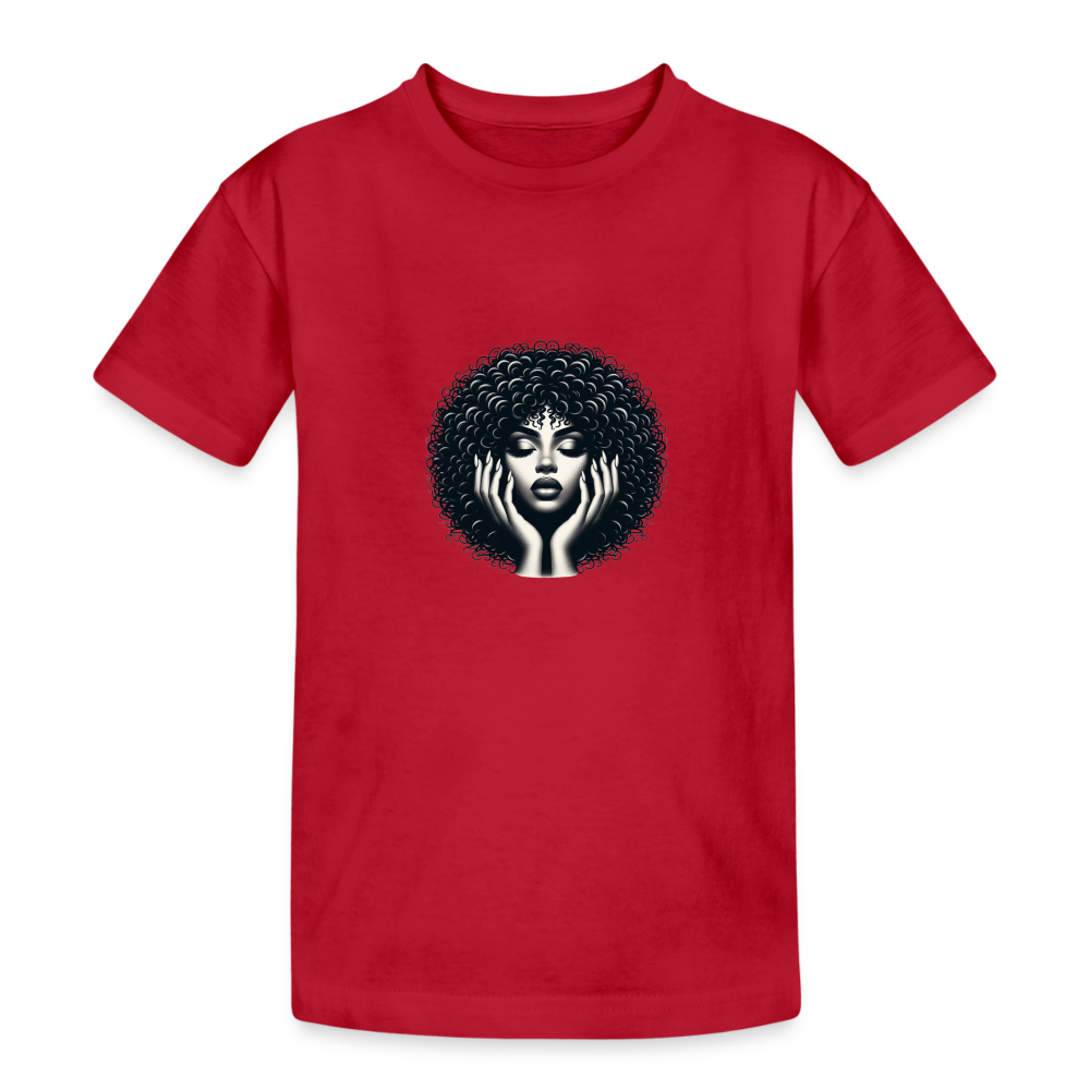 T-shirt coton épais enfant - lie de vin