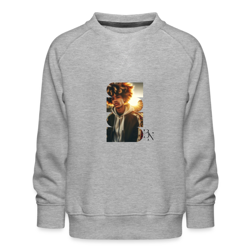 Sweat ras-du-cou Premium Enfant - gris chiné