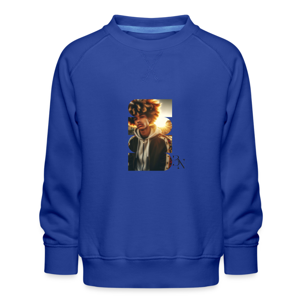 Sweat ras-du-cou Premium Enfant - bleu royal