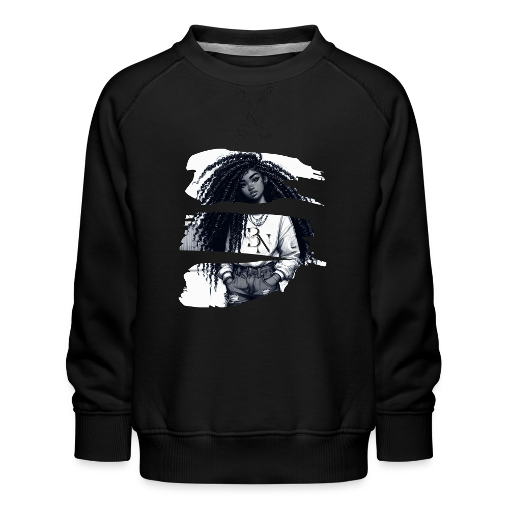 Sweat ras-du-cou Premium Enfant - noir