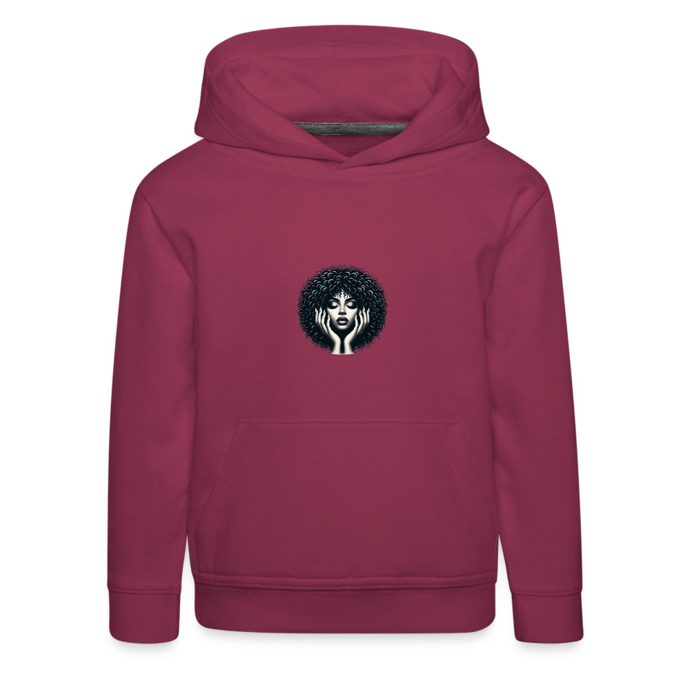 Pull à capuche Premium Enfant - bordeaux