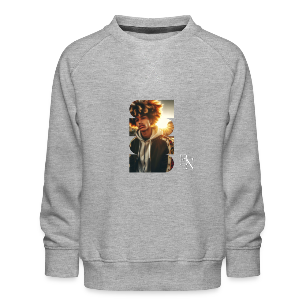 Sweat ras-du-cou Premium Enfant - gris chiné
