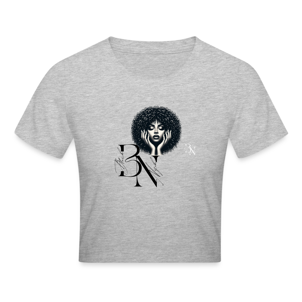 Crop top - gris chiné