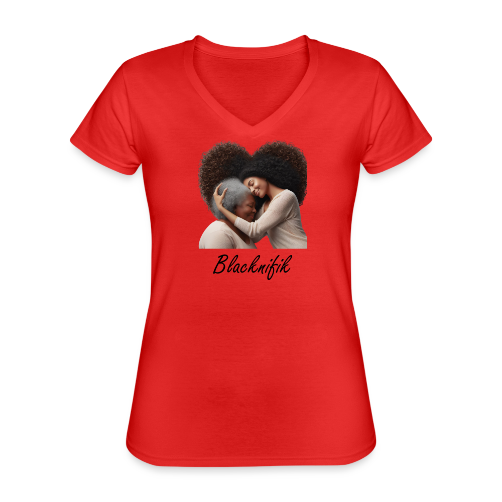 Tee-shirt classique col V Blacknifik - rouge