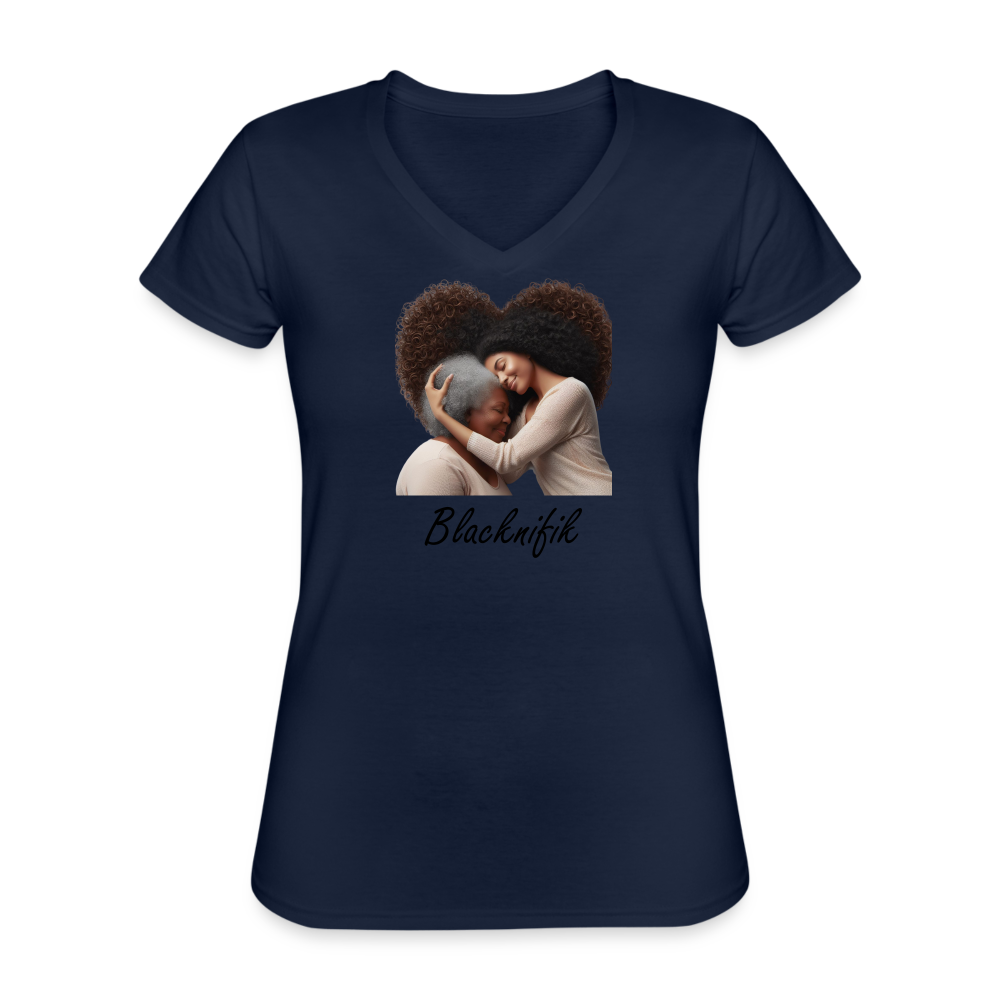 Tee-shirt classique col V Blacknifik - marine