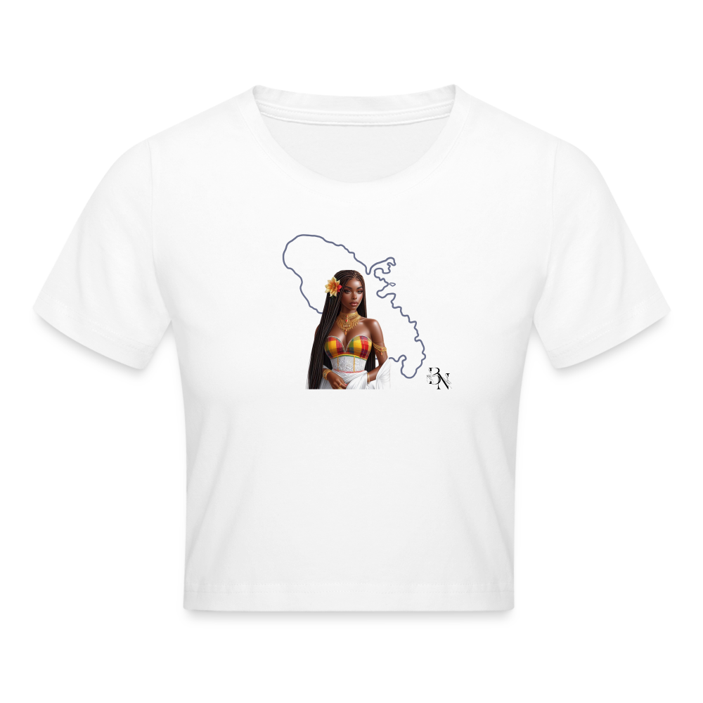 Crop top - blanc