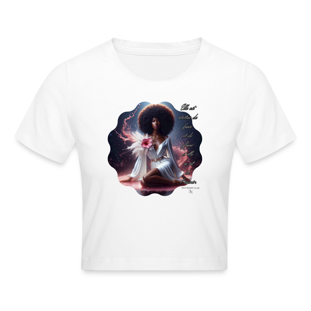 Crop top - blanc