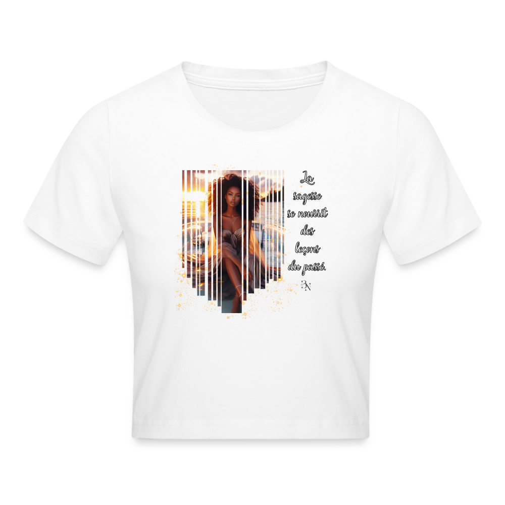 Crop top - blanc
