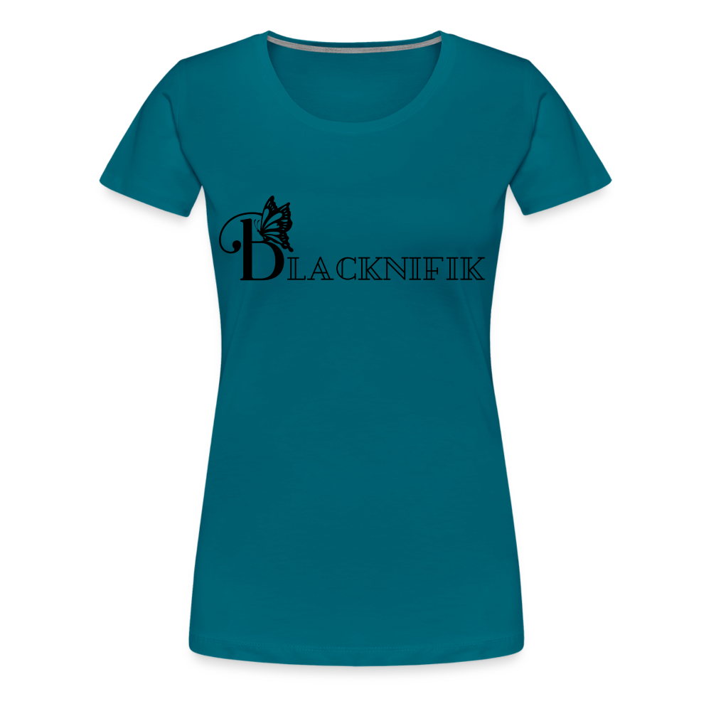 T-shirt Premium Femme - bleu diva