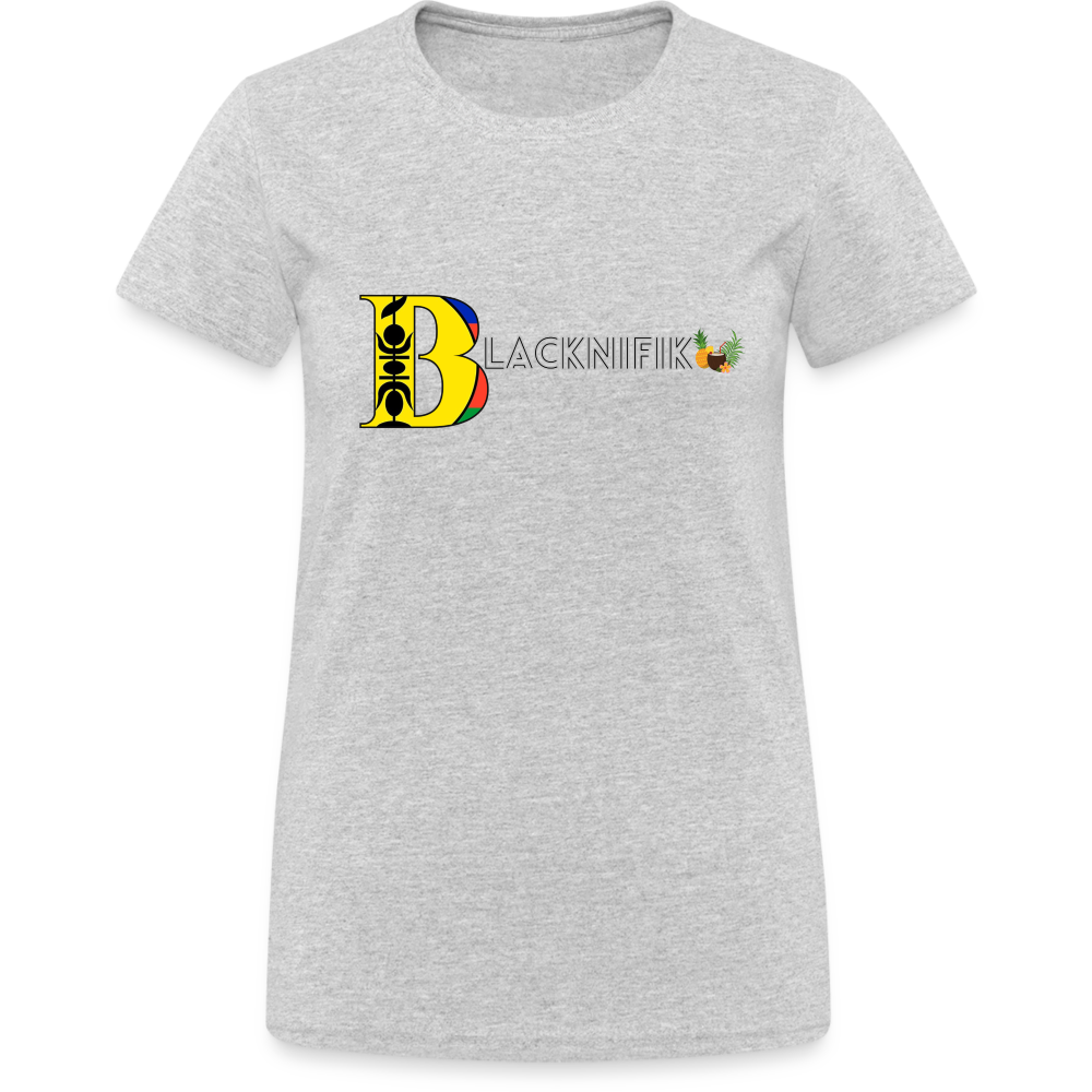 T-shirt Gildan épais femme - gris chiné