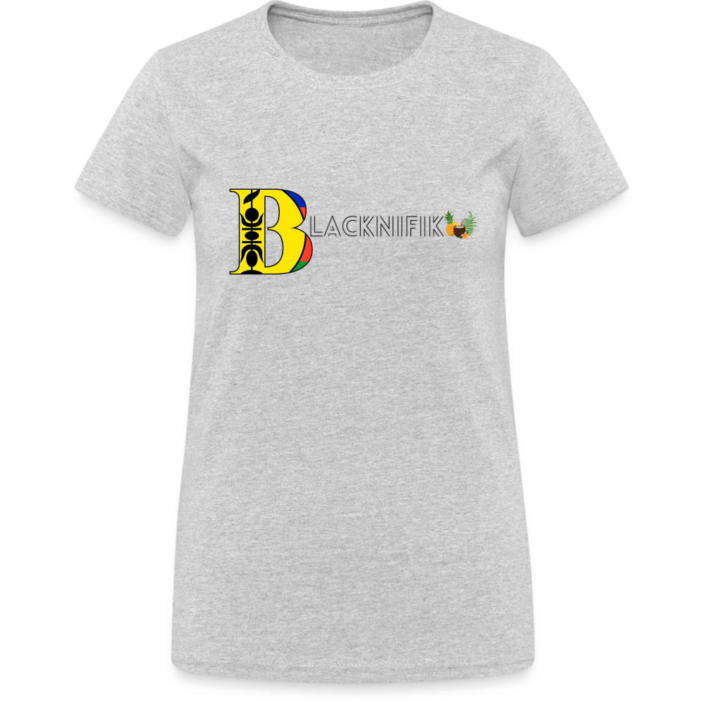 T-shirt Gildan épais femme - gris chiné
