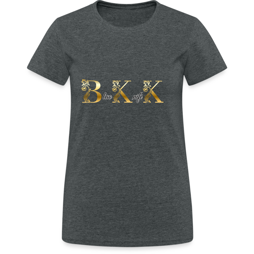 T-shirt Gildan épais femme - gris foncé chiné