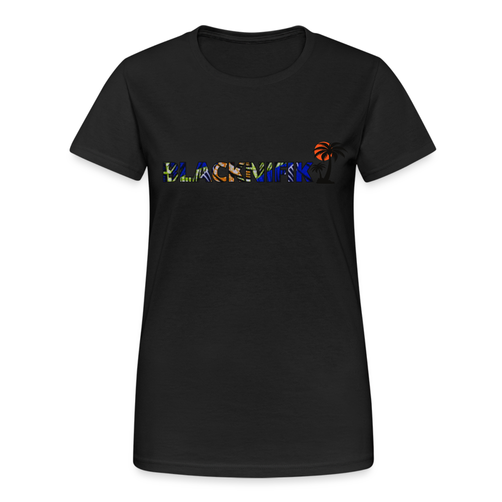 T-shirt Gildan épais femme - noir