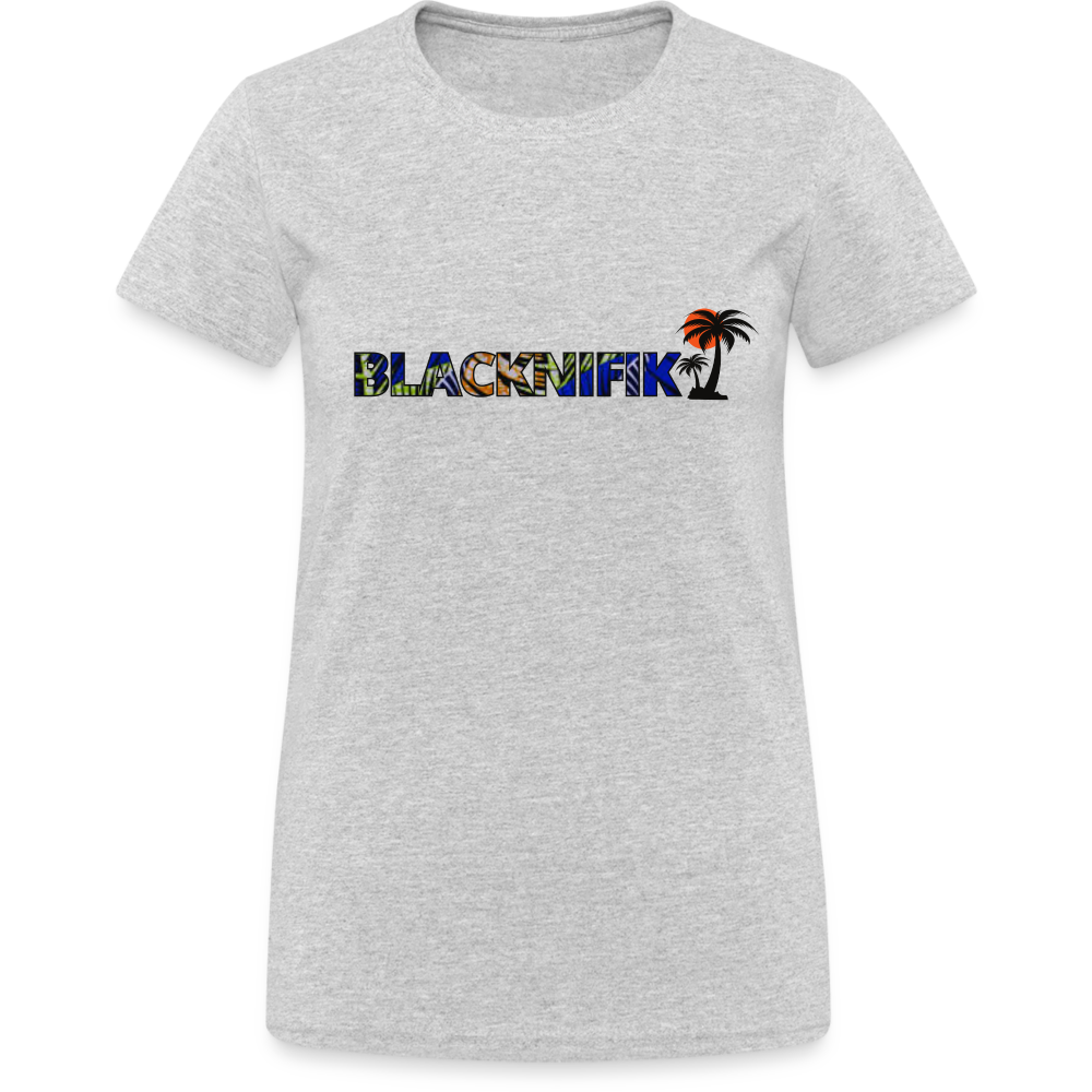 T-shirt Gildan épais femme - gris chiné