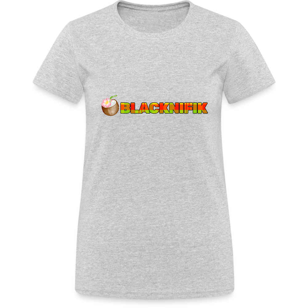 T-shirt Gildan épais femme - gris chiné